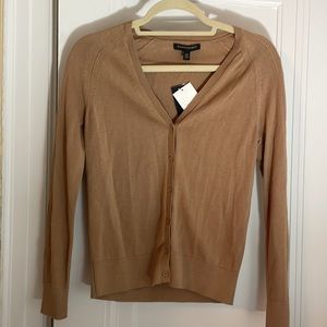 NEW Banana Republic tan button up sweater
